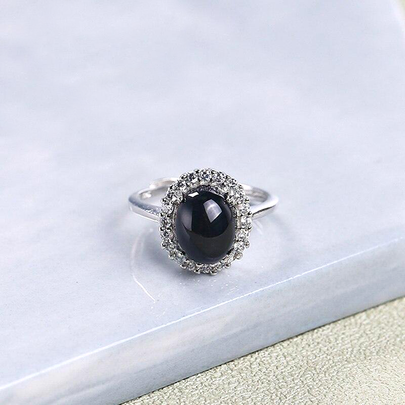 Oval Agate Stone Ring