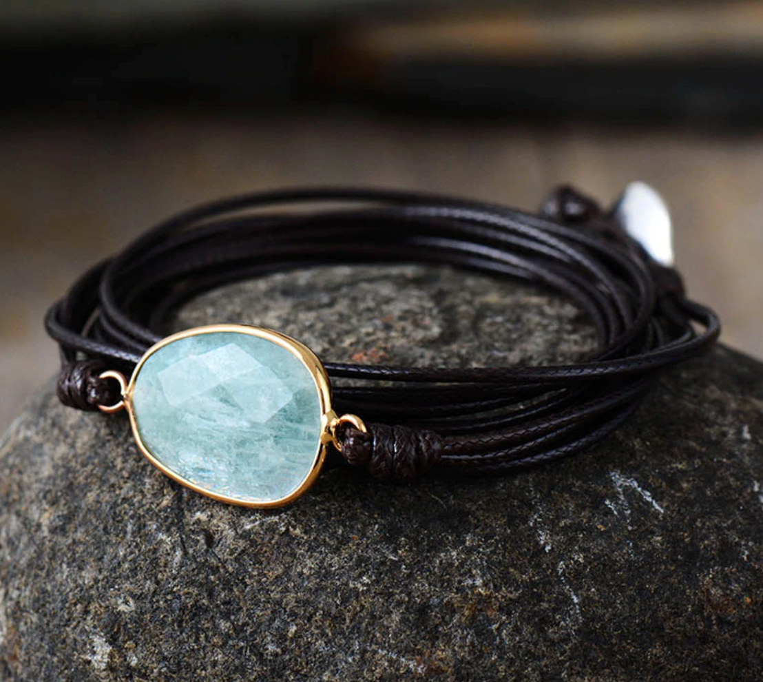 Labradorite Stone Wrap Bracelet