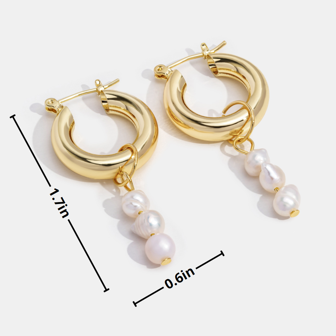 Akira Pearl Drop Earrings