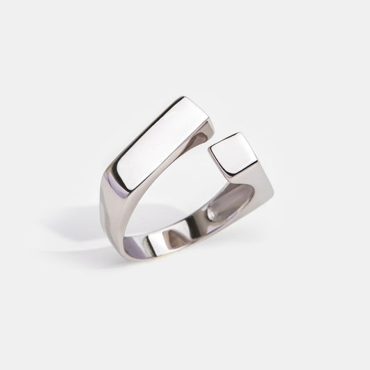 Bague en argent géométrique Aria