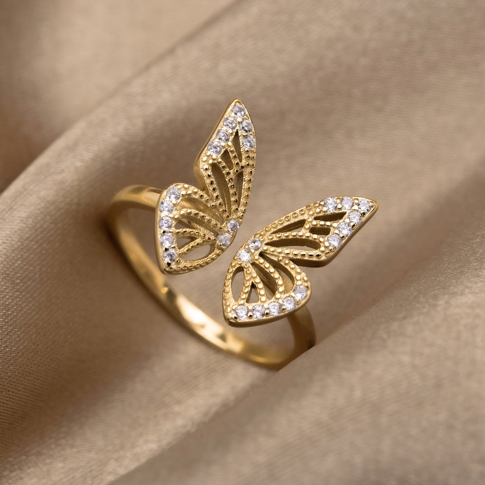Bague Aria Papillon Doré