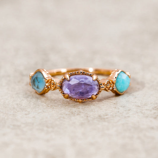 Aurelia Natural Agate Rings