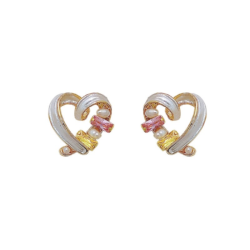 Boucles d'oreilles coeur en cristal 'Be Mine'