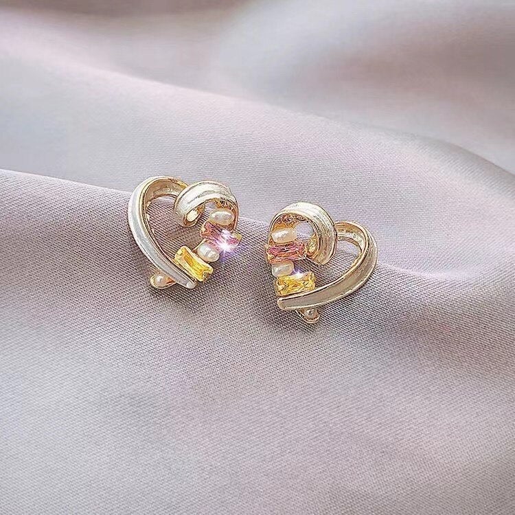 Boucles d'oreilles coeur en cristal 'Be Mine'