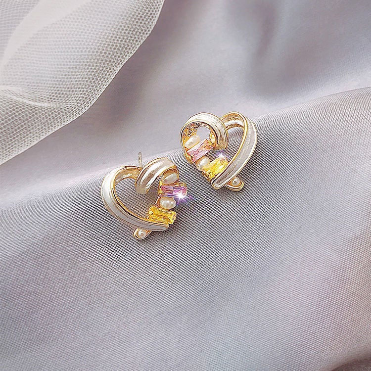 ‘Be Mine’ Crystal Heart Earrings