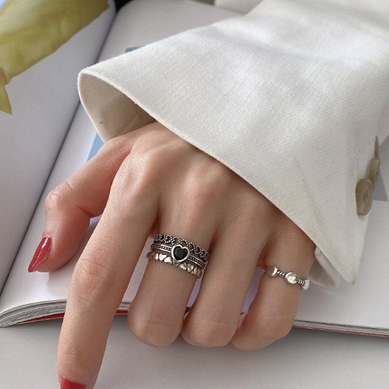 Bague Coeur Noir