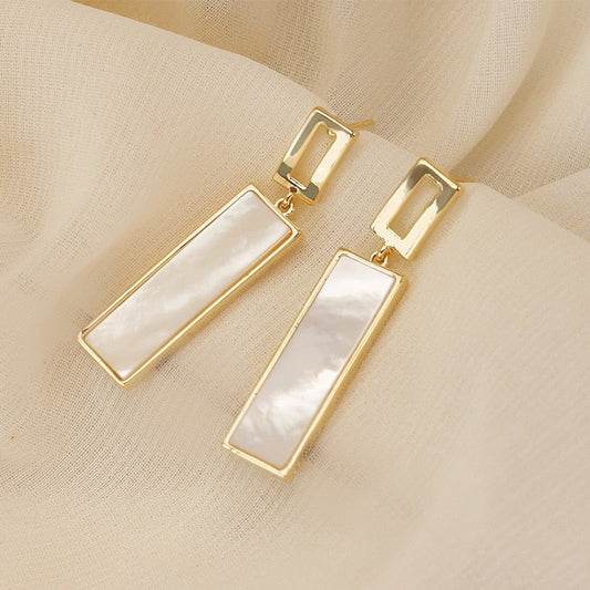 Gold Capiz Shell Earrings