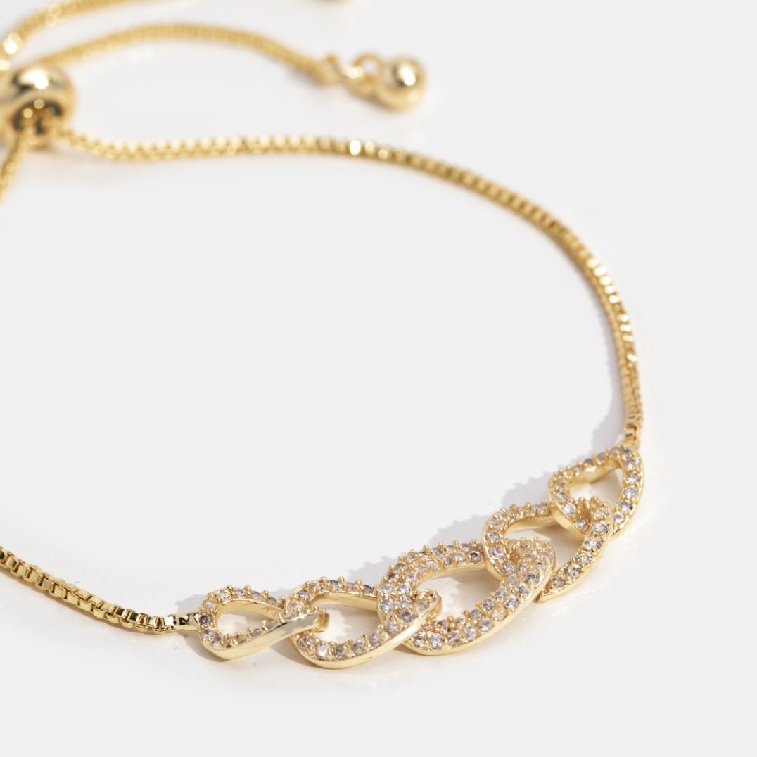 Gold & Crystal Lucy Bracelet