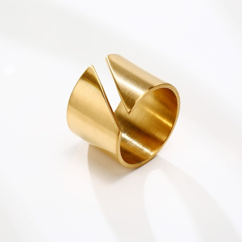 Golden Solace Statement Ring