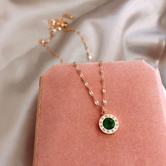 Collier Athéna Cristal Vert