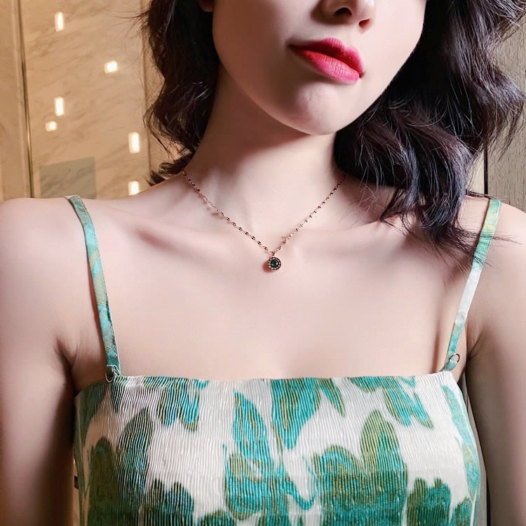 Collier Athéna Cristal Vert