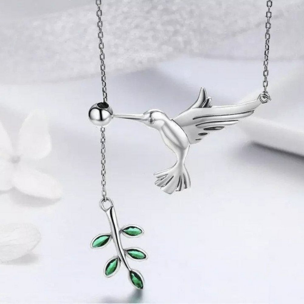 Collier en argent sterling 925 Colibri