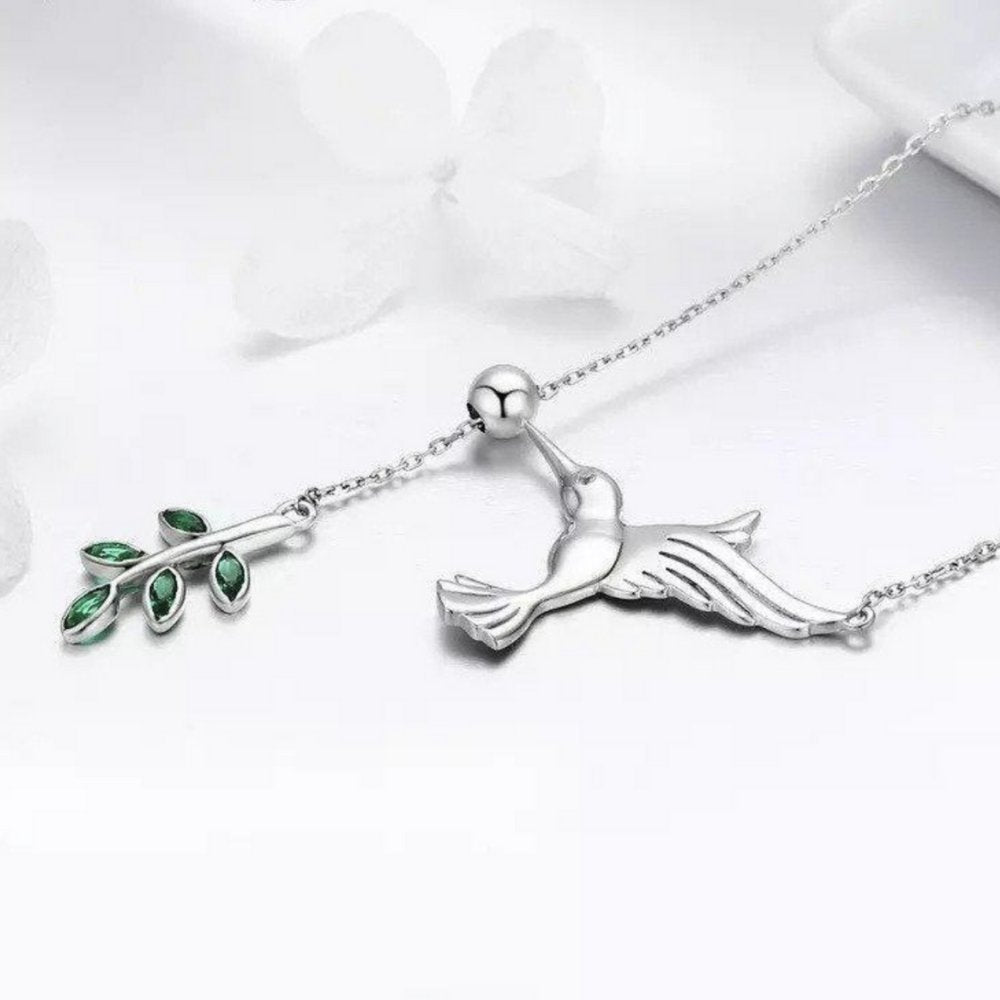 Collier en argent sterling 925 Colibri