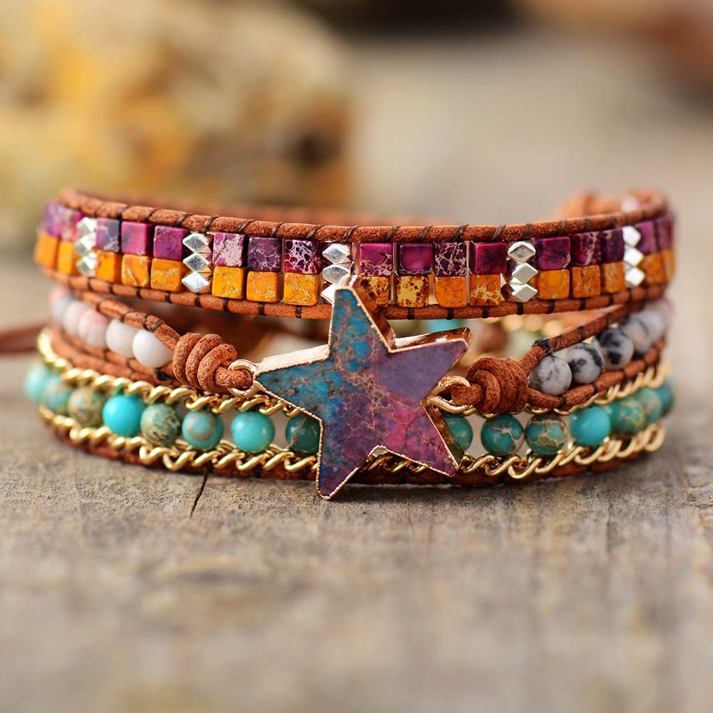 Imperial Jasper Star Bracelet