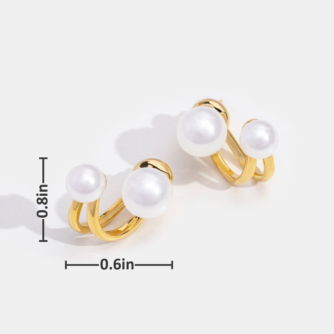 Ivana Pearl Wrap Earrings