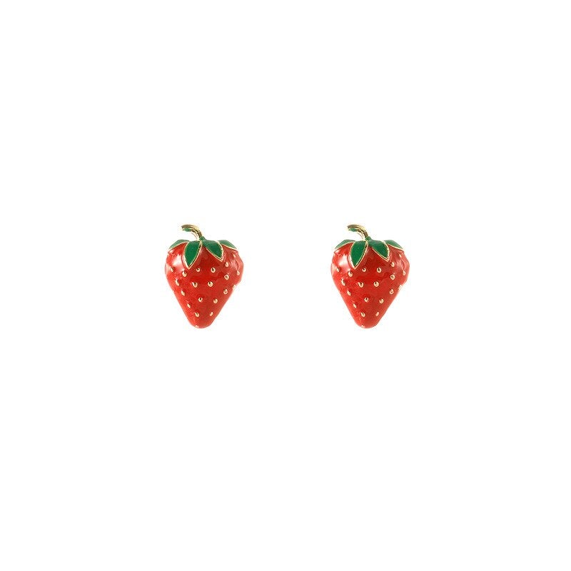 Boucles d'oreilles fraise juteuse