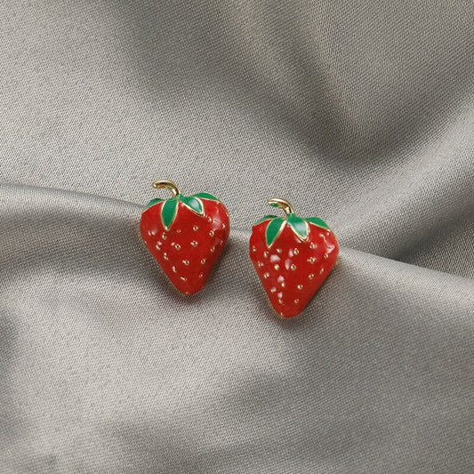 Boucles d'oreilles fraise juteuse