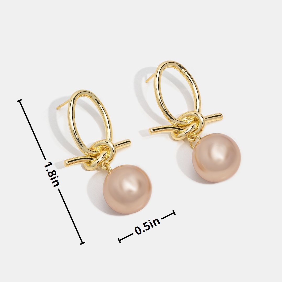 Knotted Pearl Earrings