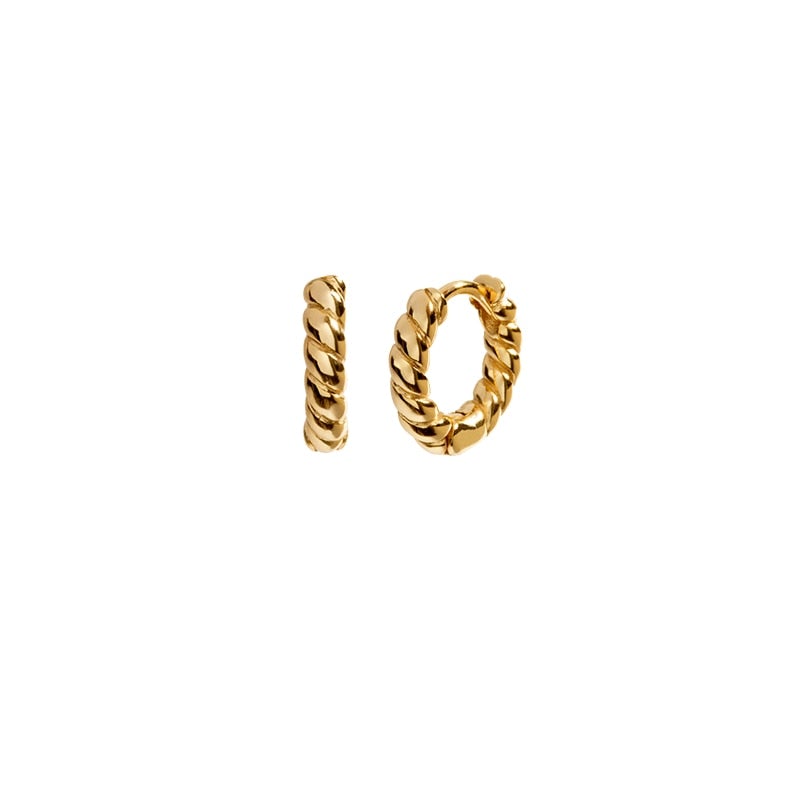 Layla Gold Twist Earrings