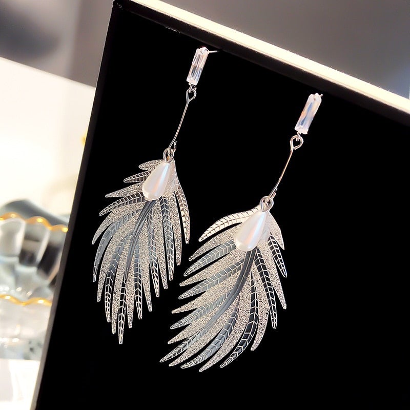 Leaf Statement Earrings