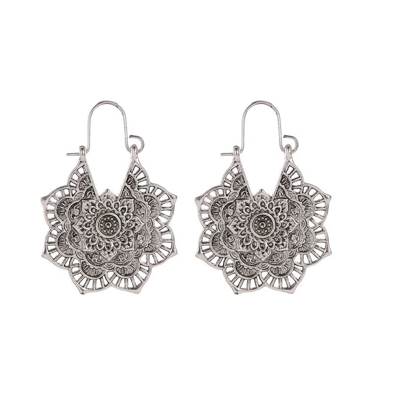 Boucles d'oreilles Lotus Mandala