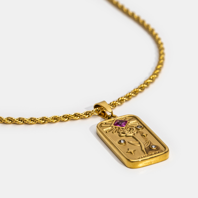 ‘Lovers’ Tarot Pendant Necklace