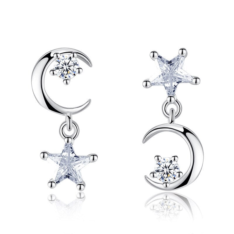 Boucles d'Oreilles Lune Magique