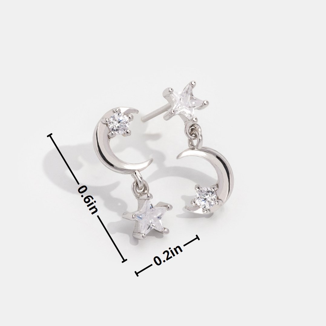 Boucles d'Oreilles Lune Magique