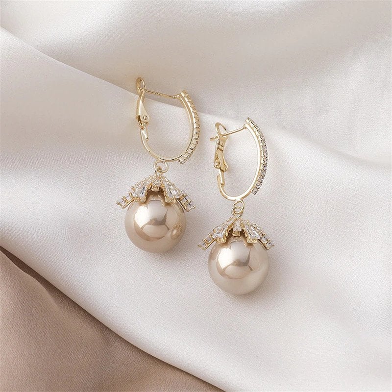 Malia Pearl Drop Earrings