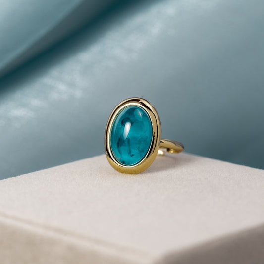 Marina Blue Statement Ring