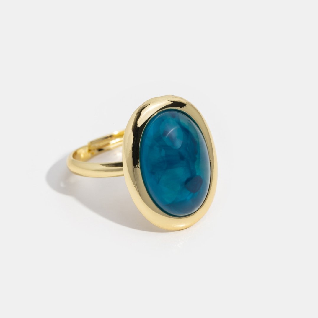 Marina Blue Statement Ring