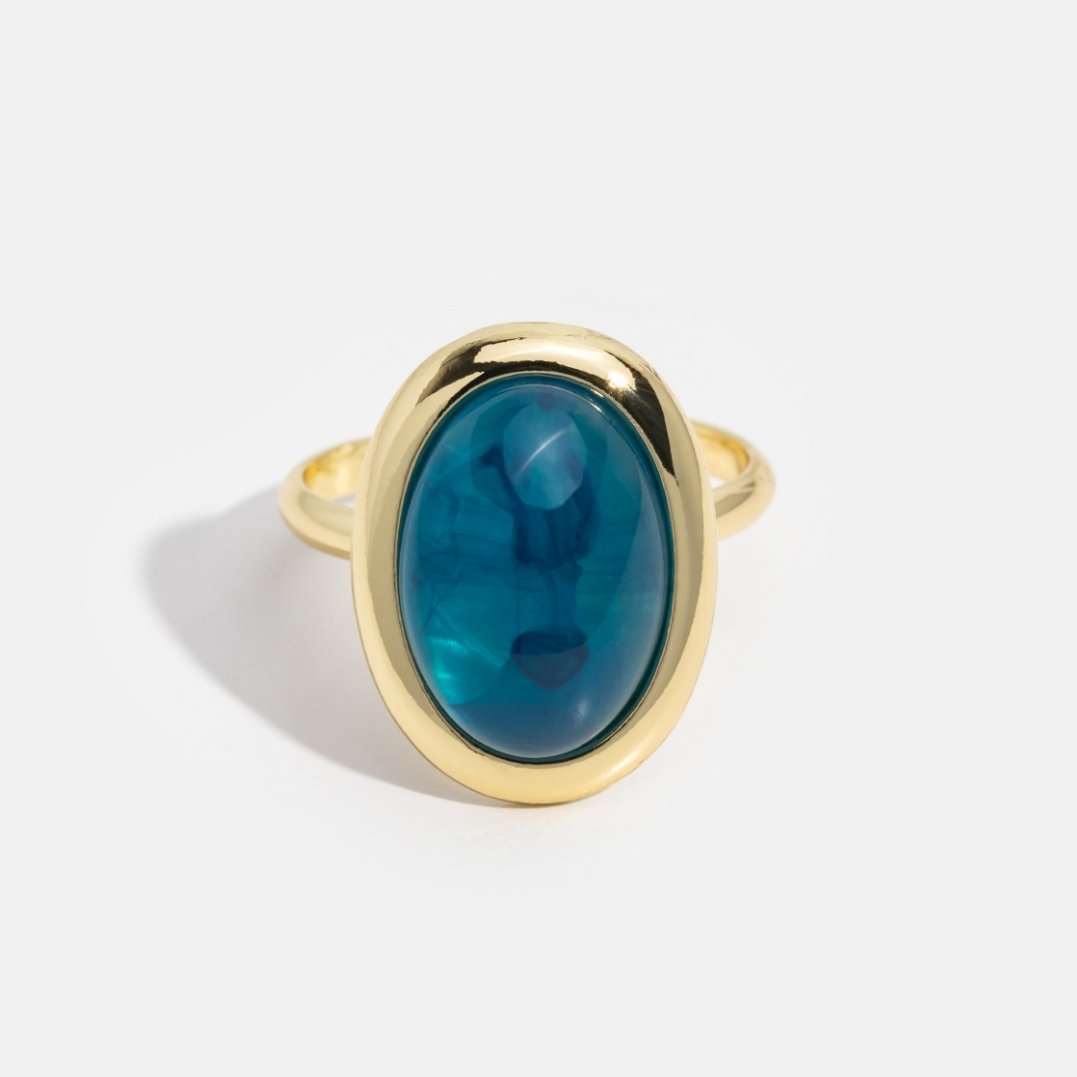 Marina Blue Statement Ring