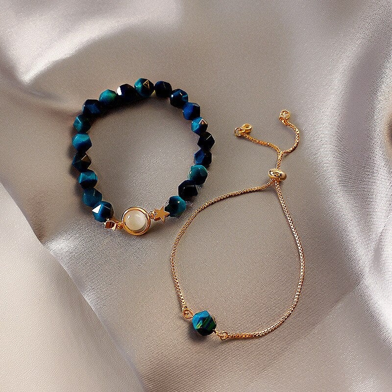 Merry & Bright Moonstone Bracelet Set