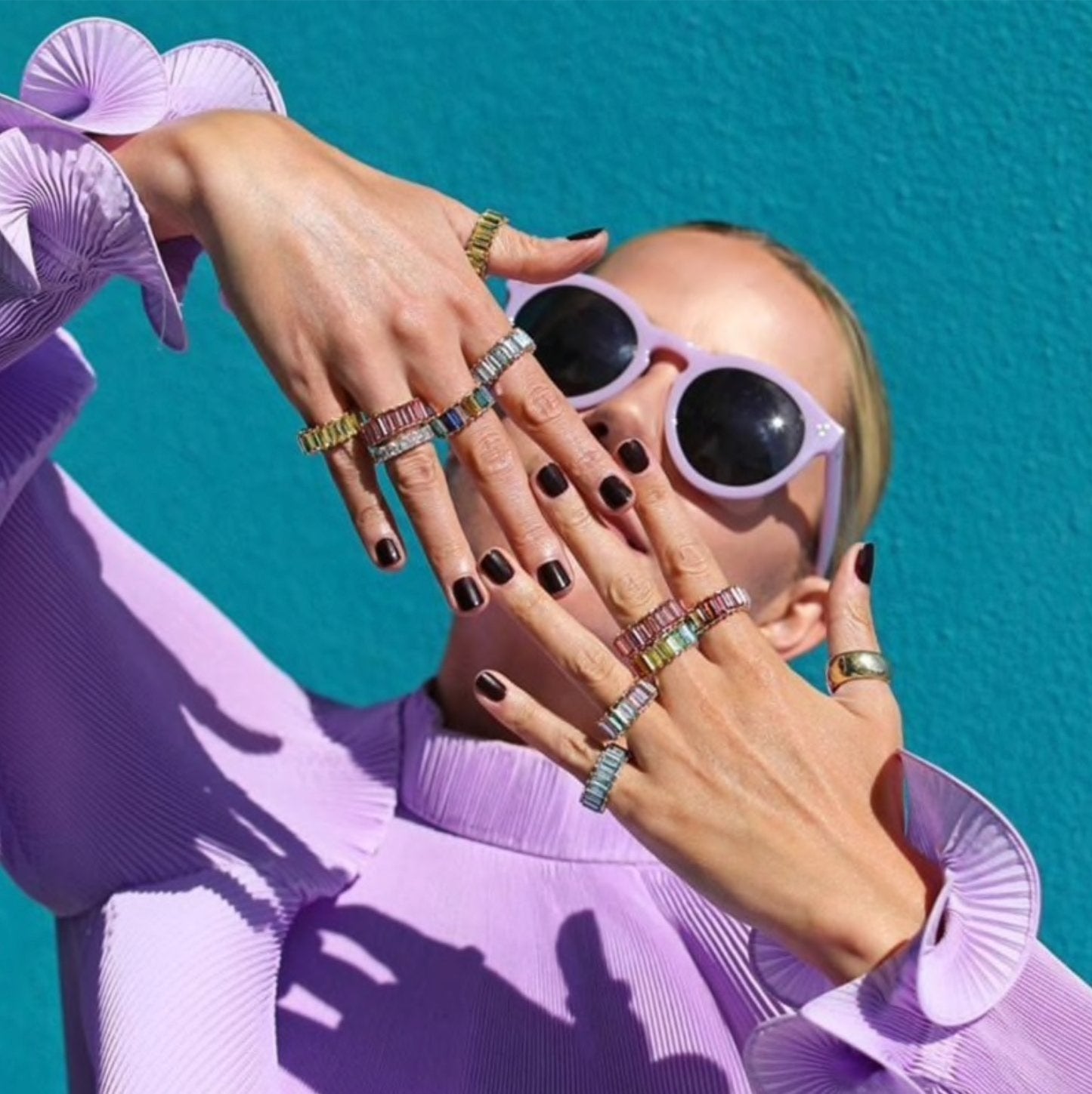 Monochrome Stackable Rings