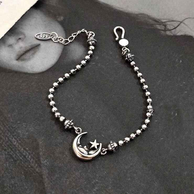 Moon 925 Sterling Silver Bracelet