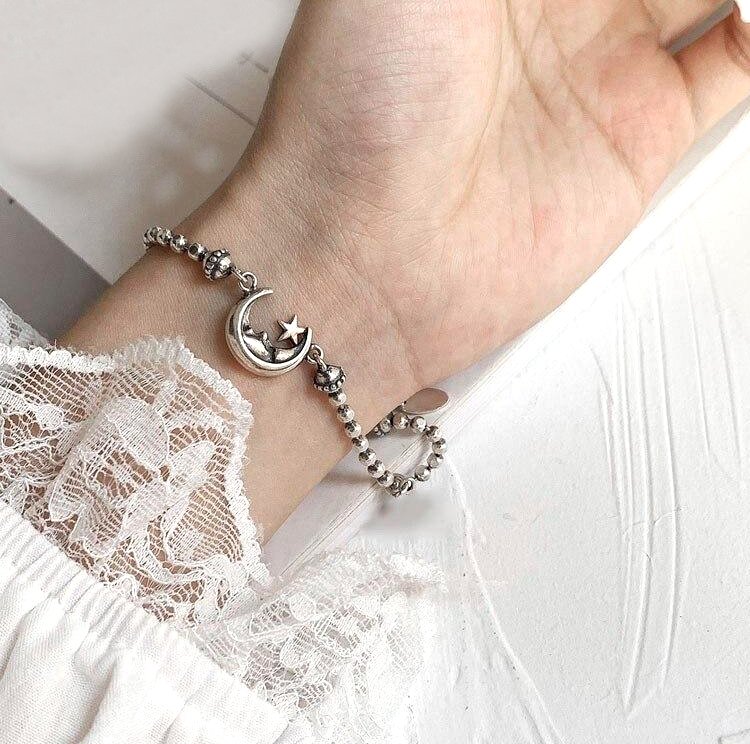 Moon 925 Sterling Silver Bracelet