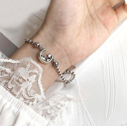 Moon 925 Sterling Silver Bracelet