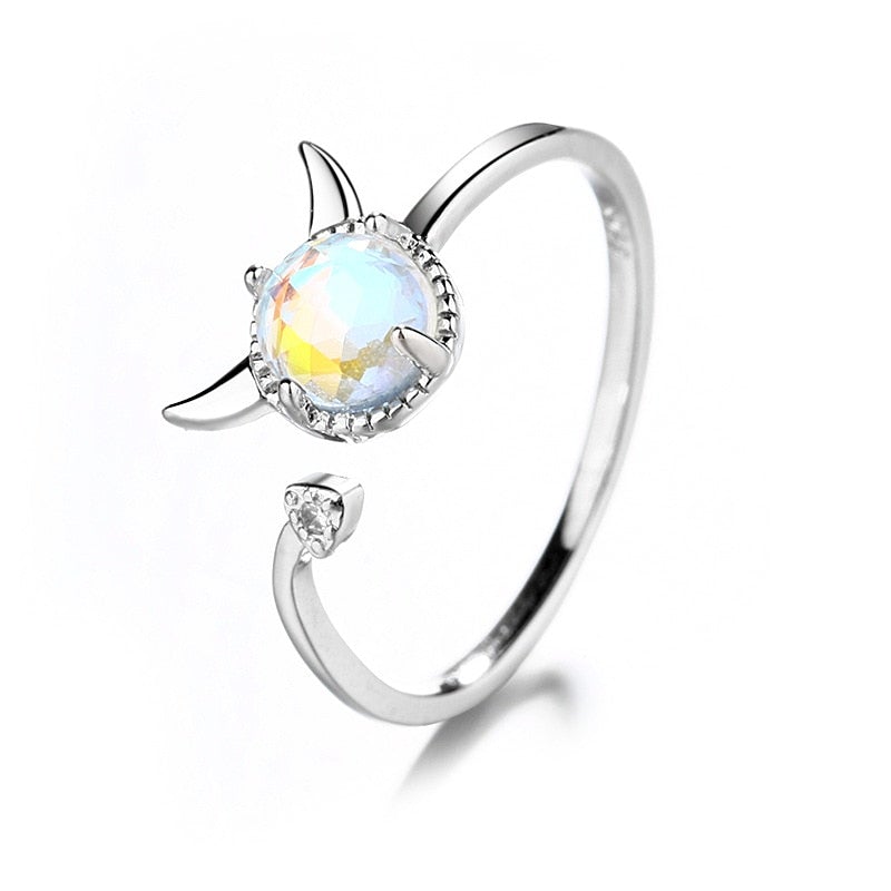 Moonstone Devil Ring