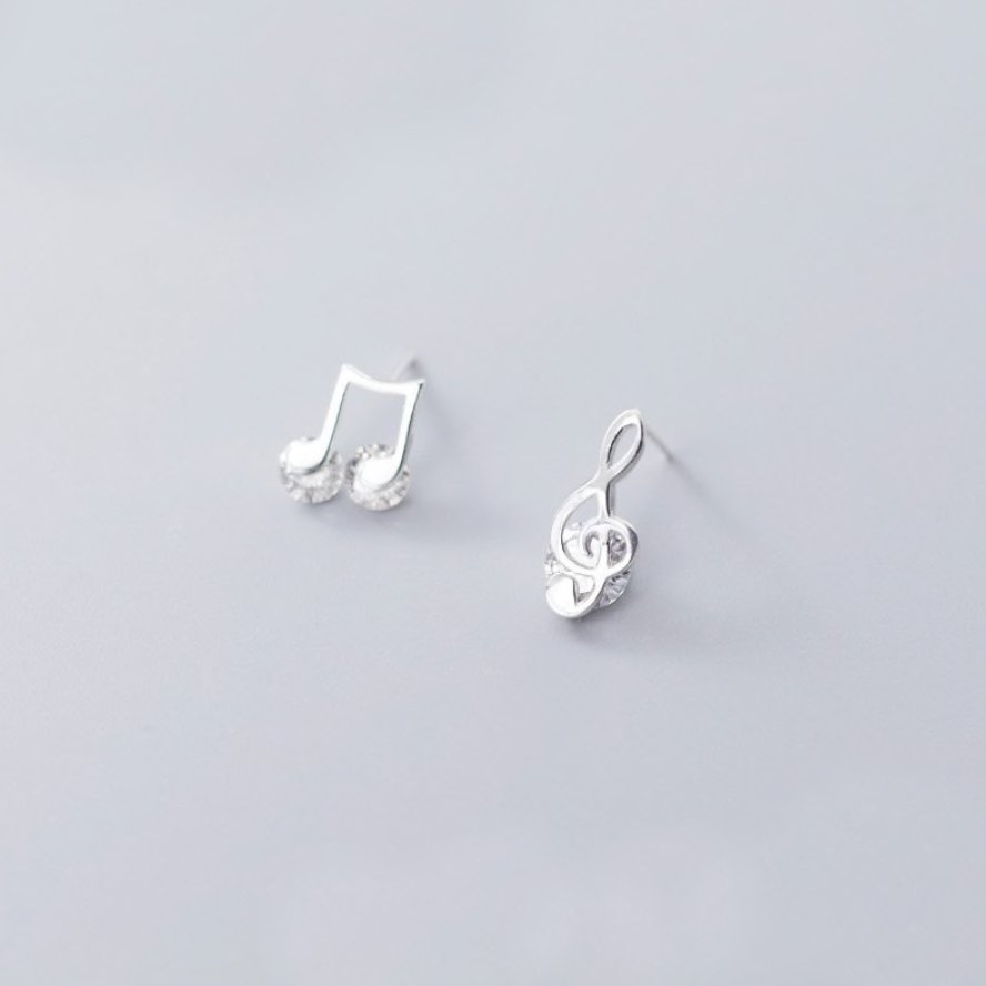 Boucles D'oreilles Tiges Note De Musique