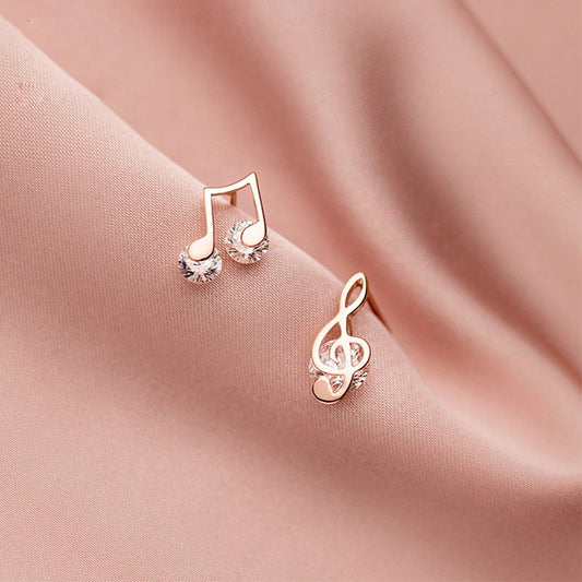 Boucles D'oreilles Tiges Note De Musique