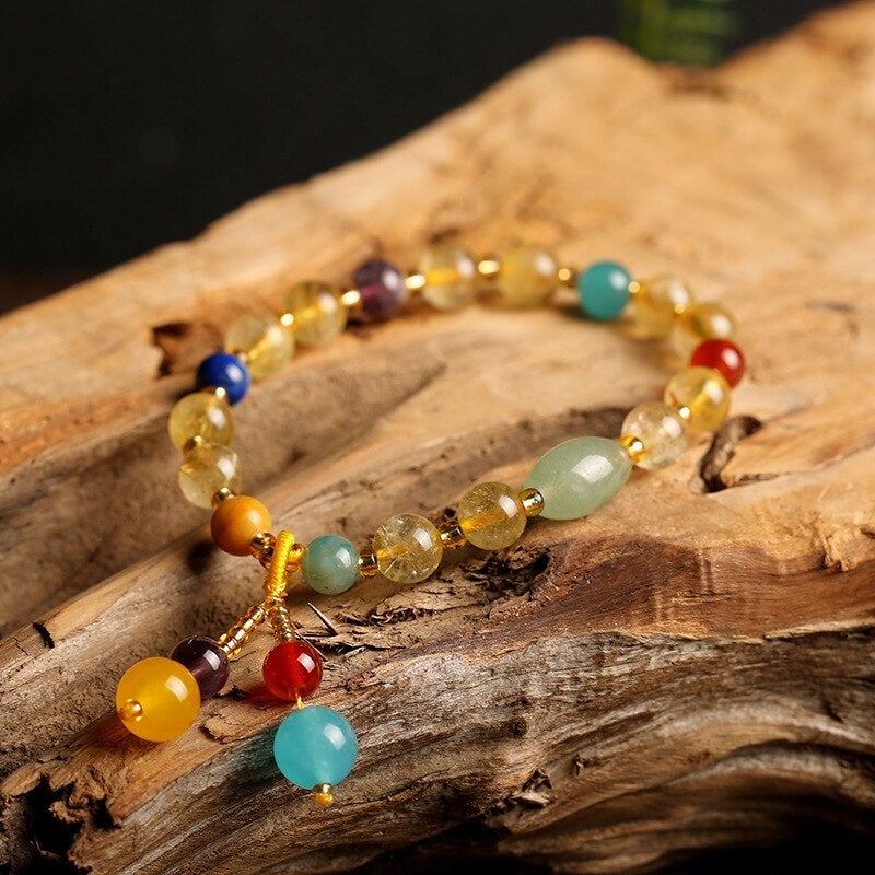 Natural Stone Bead Bracelet