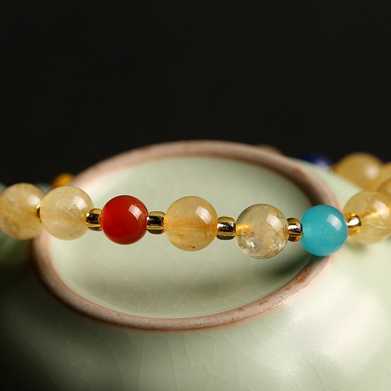 Natural Stone Bead Bracelet