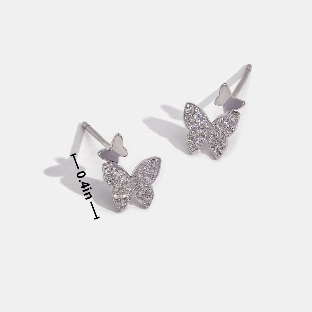 'New Beginnings' Gold Butterfly Earrings