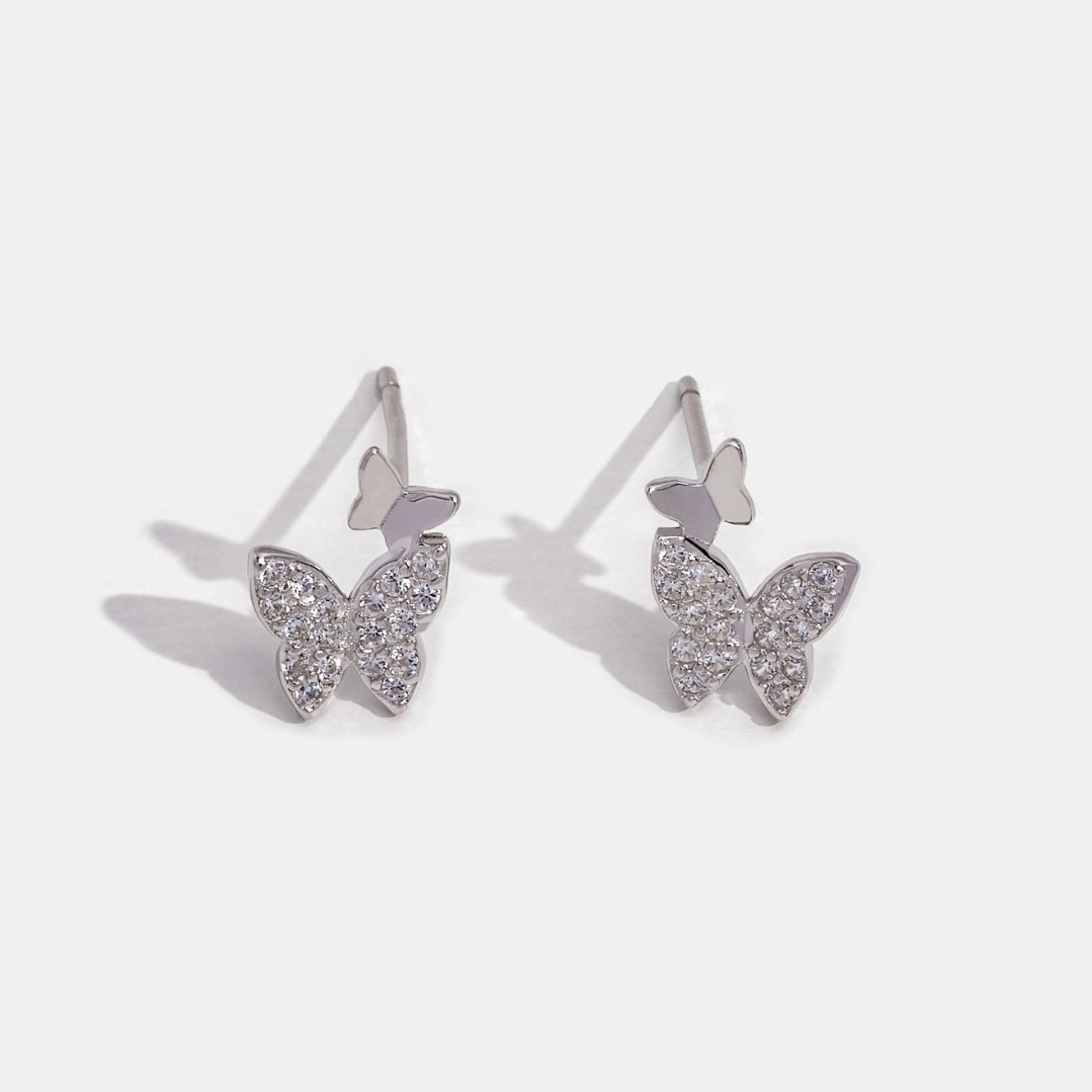 'New Beginnings' Gold Butterfly Earrings