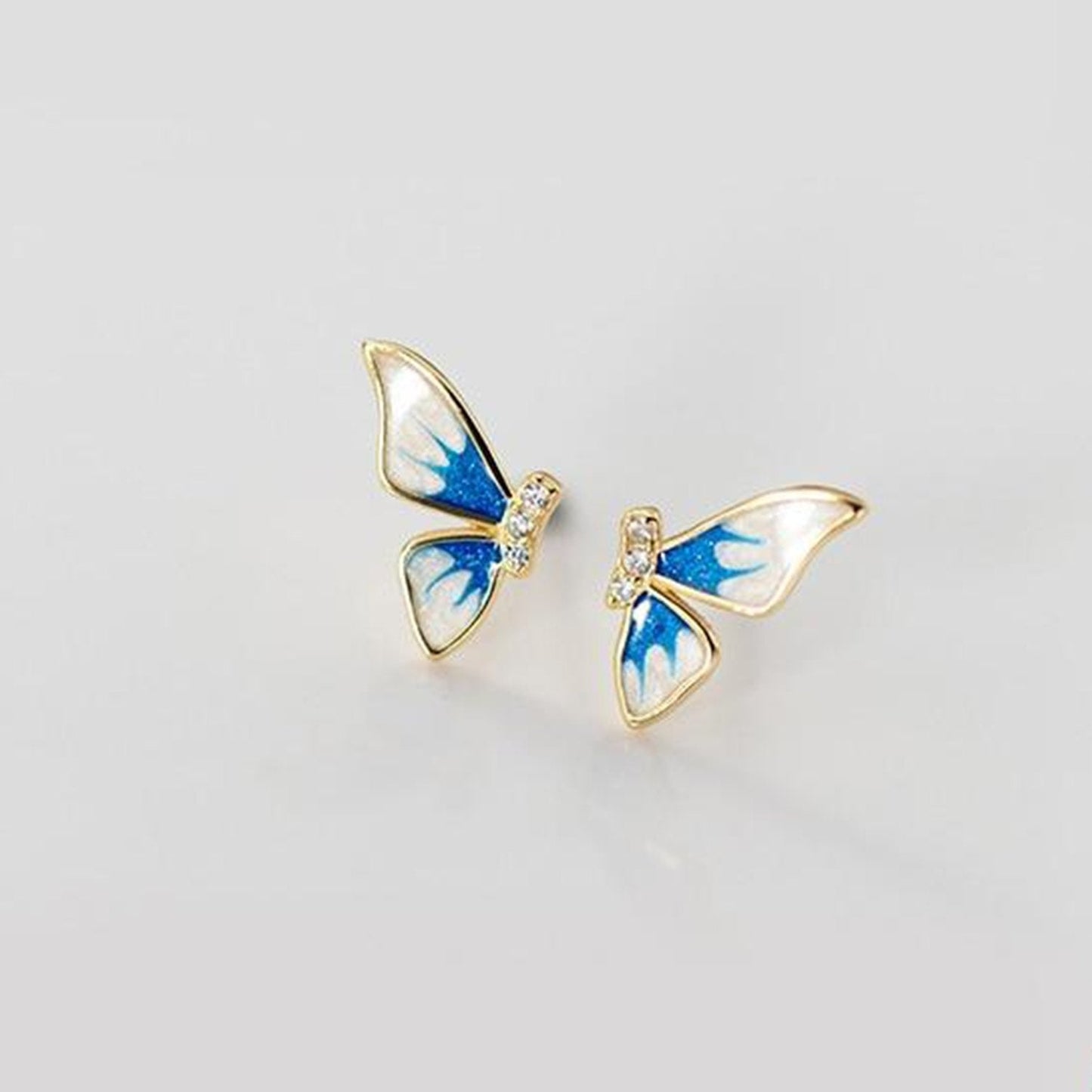 Ocean Blue Butterfly Earrings