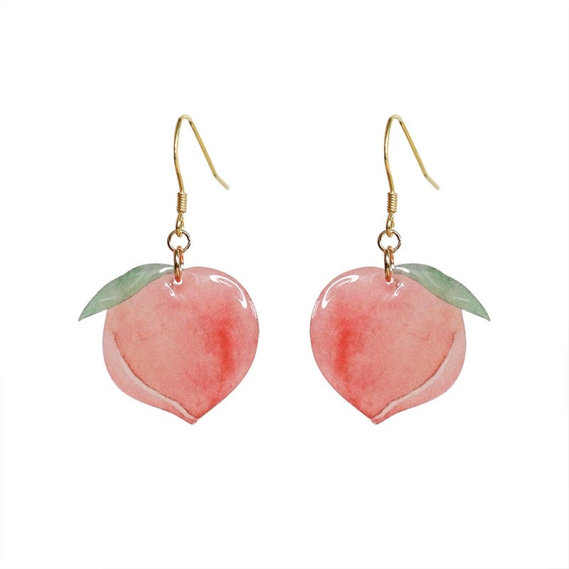 Boucles d'oreilles rose pêche