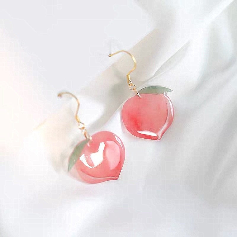 Boucles d'oreilles rose pêche