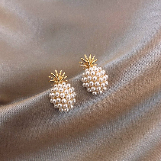 Boucles d'Oreilles Perles Ananas