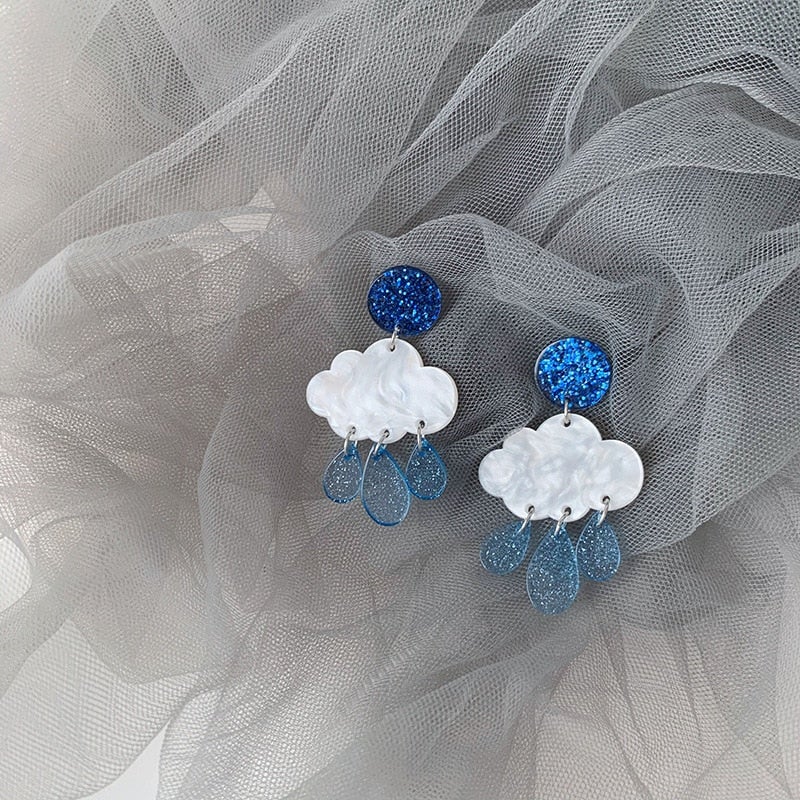 Boucles d'oreilles jour de pluie