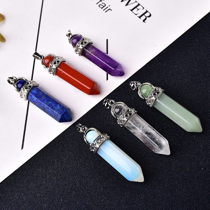 Raw Crystal Pendant Necklace